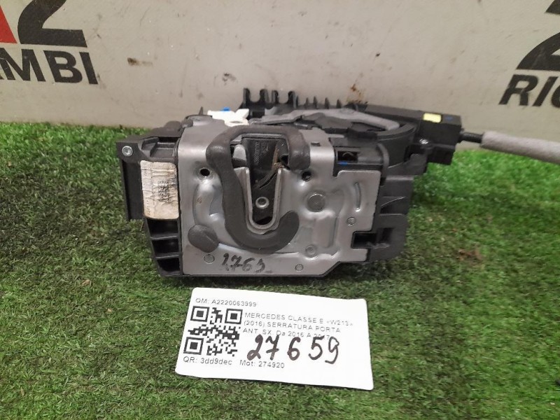 Serratura Porta ANT DX A2220063999 Mercedes Classe E W213 2016