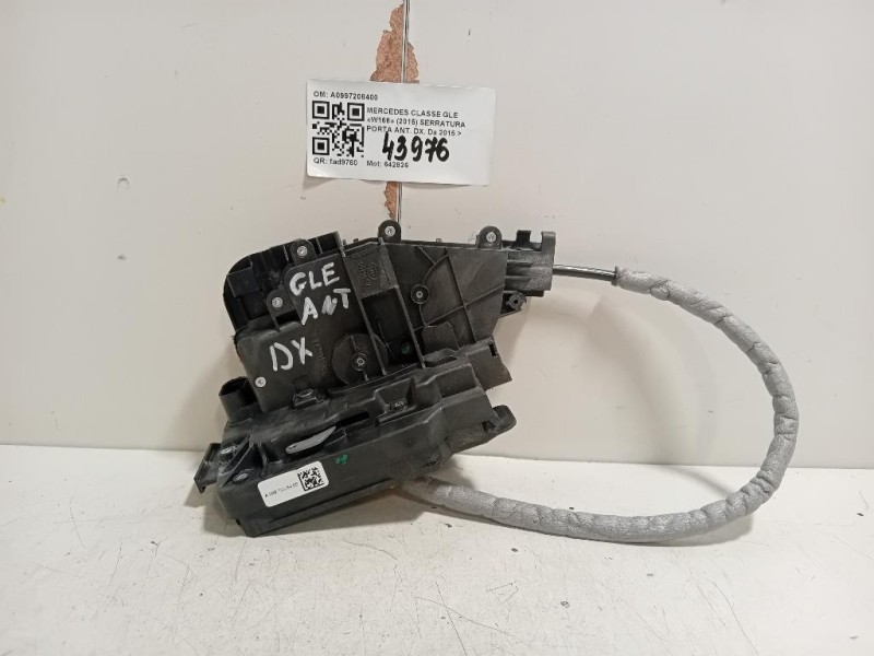 Serratura Porta ANT DX A0997208400 Mercedes Classe GLE W166 2015