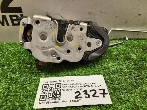 Serratura Porta ANT DX 13503150 Opel Insignia A 2009