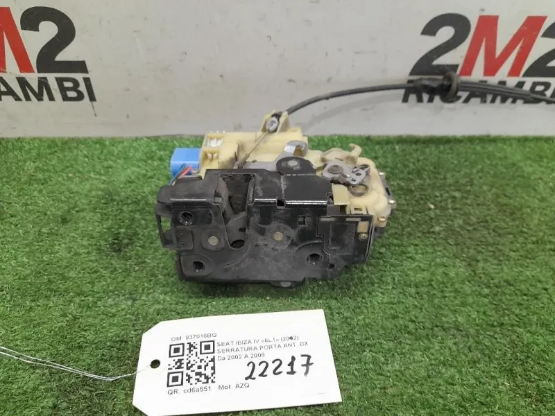 Serratura Porta ANT DX 837016BQ Seat Ibiza IV 6L1 2002