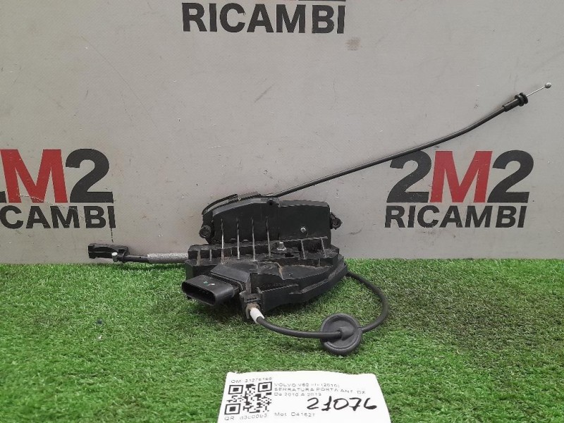 Serratura Porta ANT DX 31276168 Volvo V60 I 2010