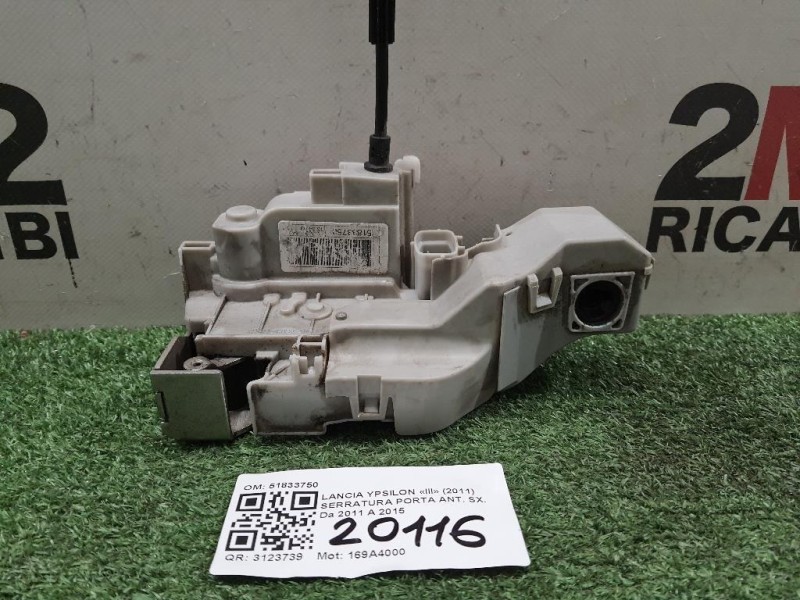 Serratura Porta ANT SX 51833750 Lancia Ypsilon III 2011