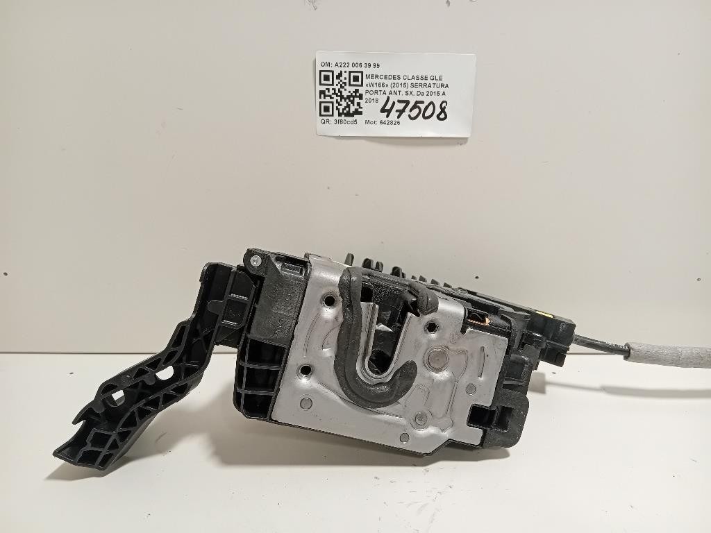 Serratura Porta ANT SX A222 006 39 99 Mercedes Classe GLE W166 2015