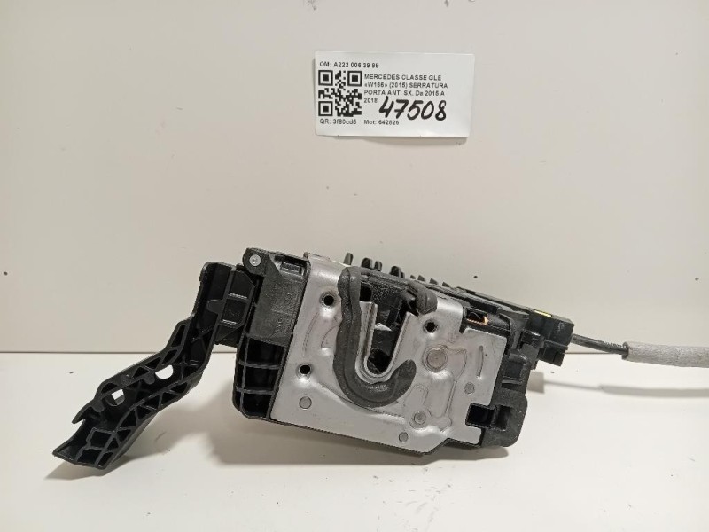 Serratura Porta ANT SX A222 006 39 99 Mercedes Classe GLE W166 2015