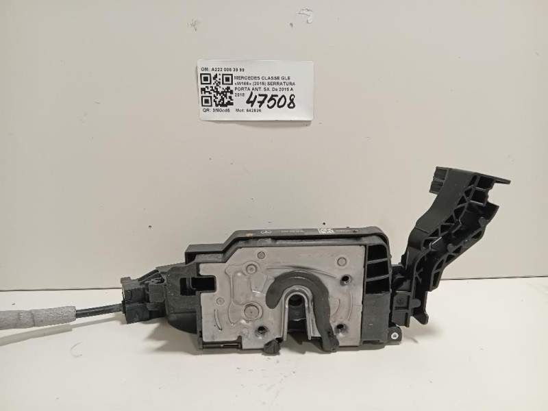 Serratura Porta ANT SX A222 006 39 99 Mercedes Classe GLE W166 2015