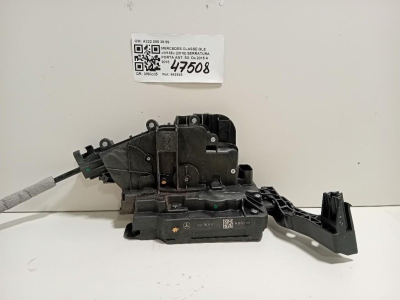 Serratura Porta ANT SX A222 006 39 99 Mercedes Classe GLE W166 2015