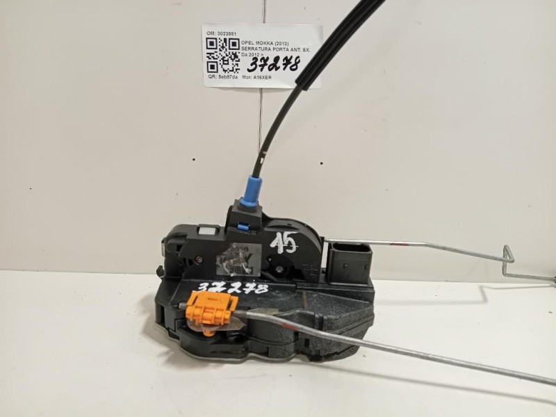 Serratura Porta ANT SX 3023881 6 PIN Opel Mokka 2013