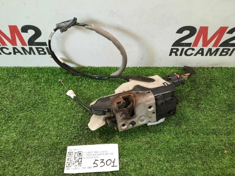 Serratura Porta ANT SX 9688079380 Peugeot 208 I 2012