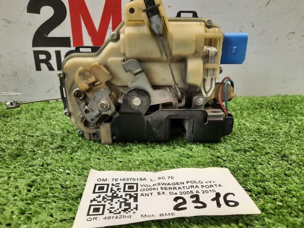 Serratura Porta ANT SX 7E1837015A Volkswagen POLO V 2006