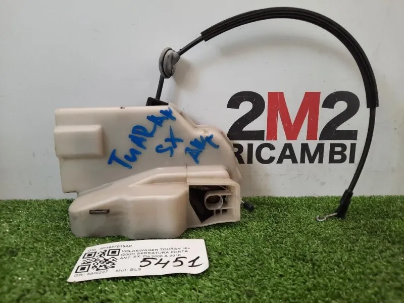 Serratura Porta ANT SX 3D1837015AP Volkswagen Touran II 2007