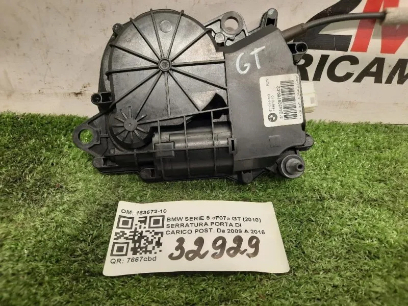 Serratura Porta DI Carico POST 163672-10 Bmw Serie 5 F07 GT 2010