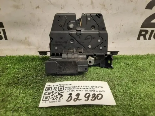 Serratura Porta DI Carico POST 51247269543-01 Bmw Serie 5 F07 GT 2010