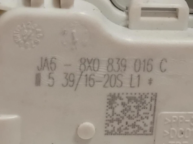 Serratura Porta POST DX 8X0 839 016 C Audi A1 8XF Sportback 2015