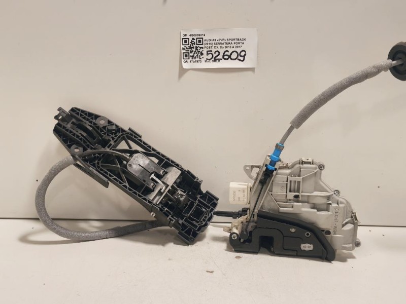 Serratura Porta POST DX 4G0839016 Audi A3 8VF Sportback 2016