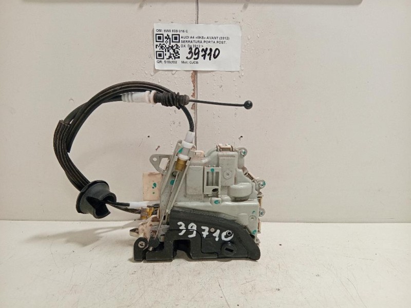 Serratura Porta POST DX 8W0 839 016 C Audi A4 8K5 Avant 2012
