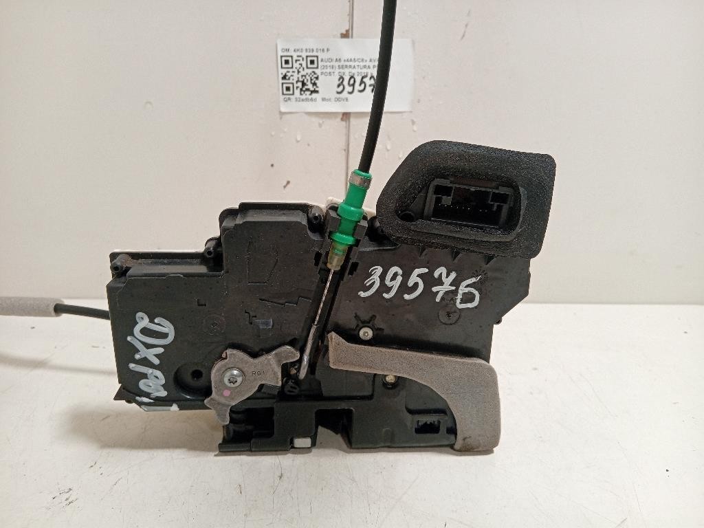 Serratura Porta POST DX 4K0 839 016 P Audi A6 4a5c8 Avant 2018