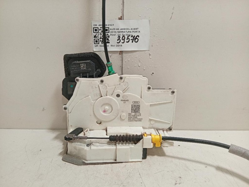 Serratura Porta POST DX 4K0 839 016 P Audi A6 4a5c8 Avant 2018
