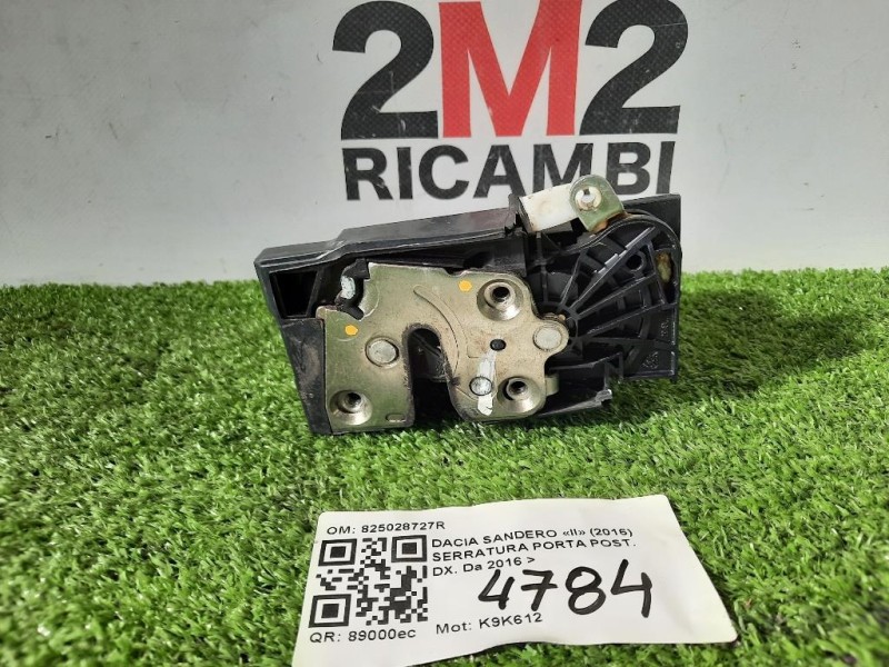 Serratura Porta POST DX 825028727R Dacia Sandero II 2016