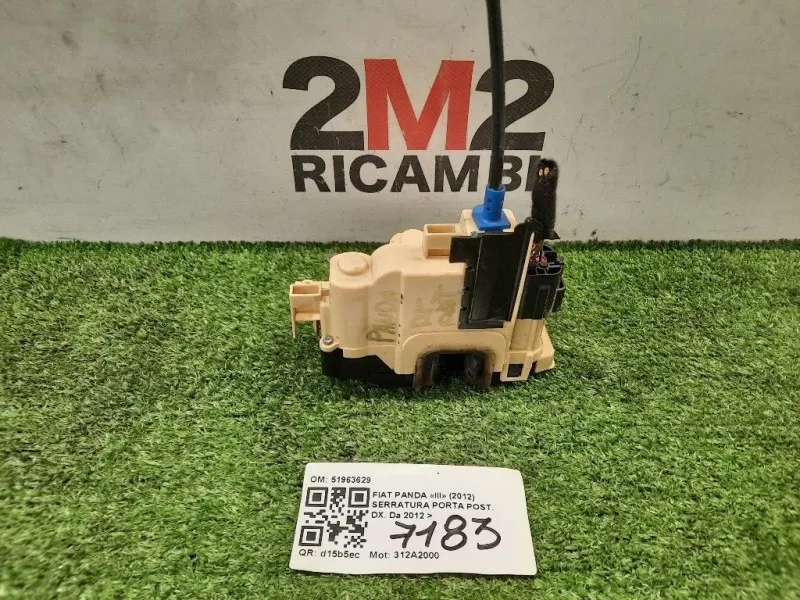 Serratura Porta POST DX 51963629 Fiat Panda III 2012