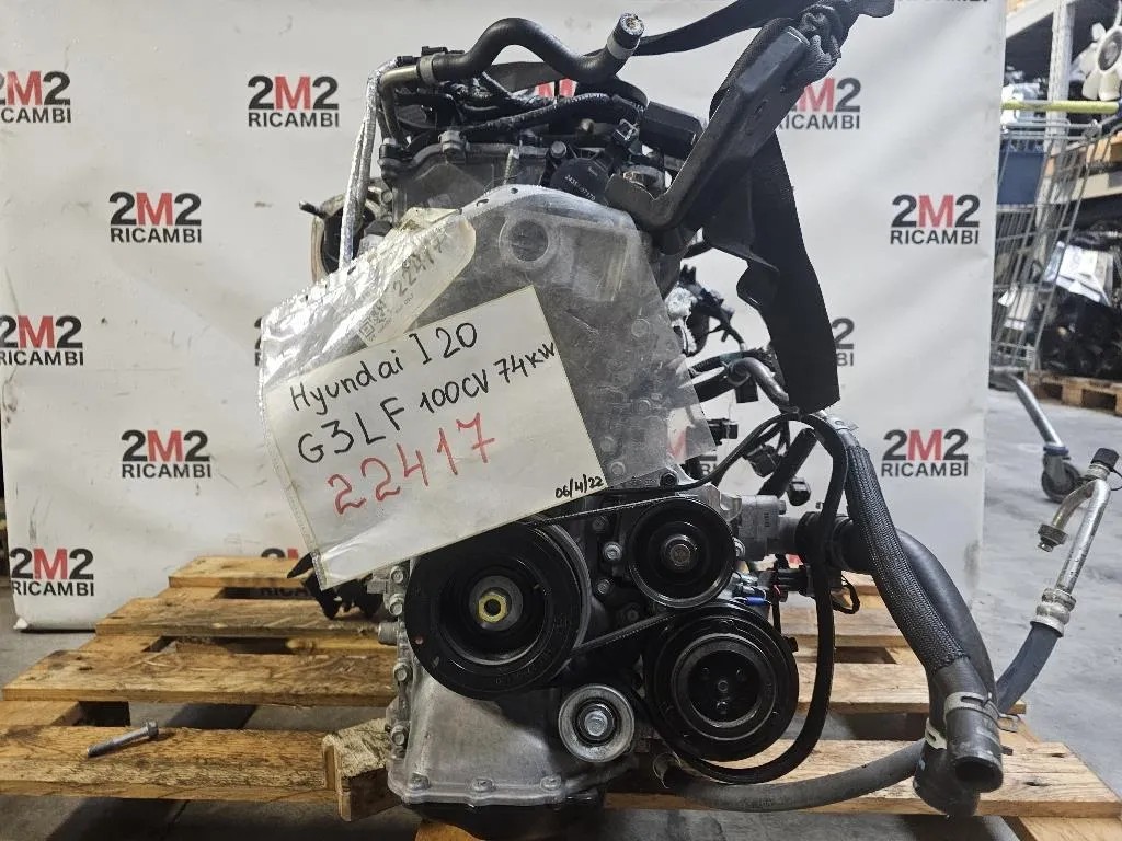 Motore Completo G3LF 100 CV 74 KW Hyundai I20 III 2020