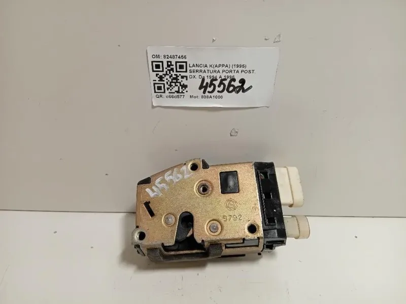 Serratura Porta POST DX 82487456 Lancia Kappa 1995