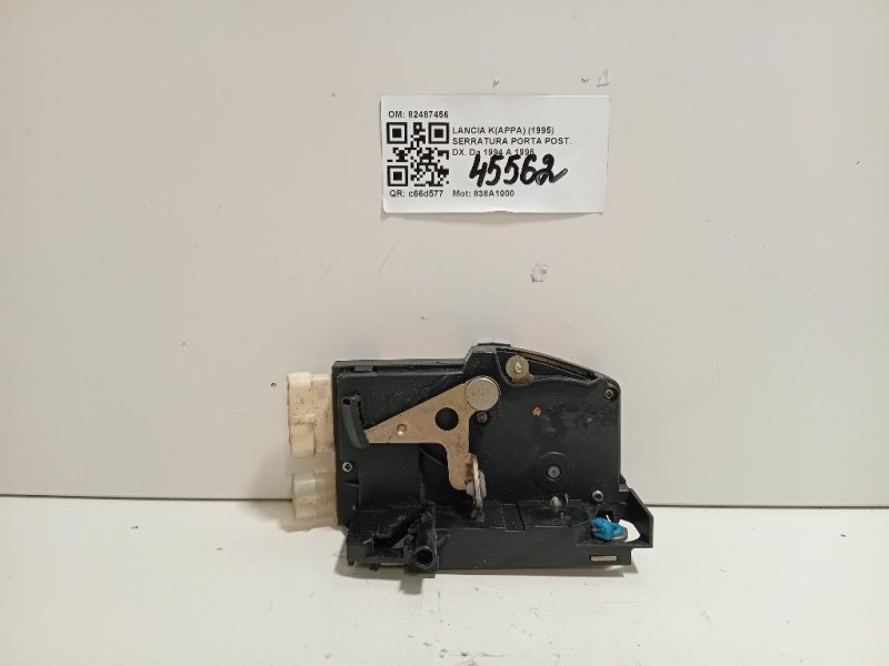 Serratura Porta POST DX 82487456 Lancia Kappa 1995