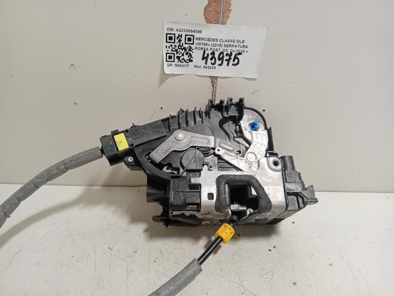 Serratura Porta POST DX A2220064099 Mercedes Classe GLE W166 2015