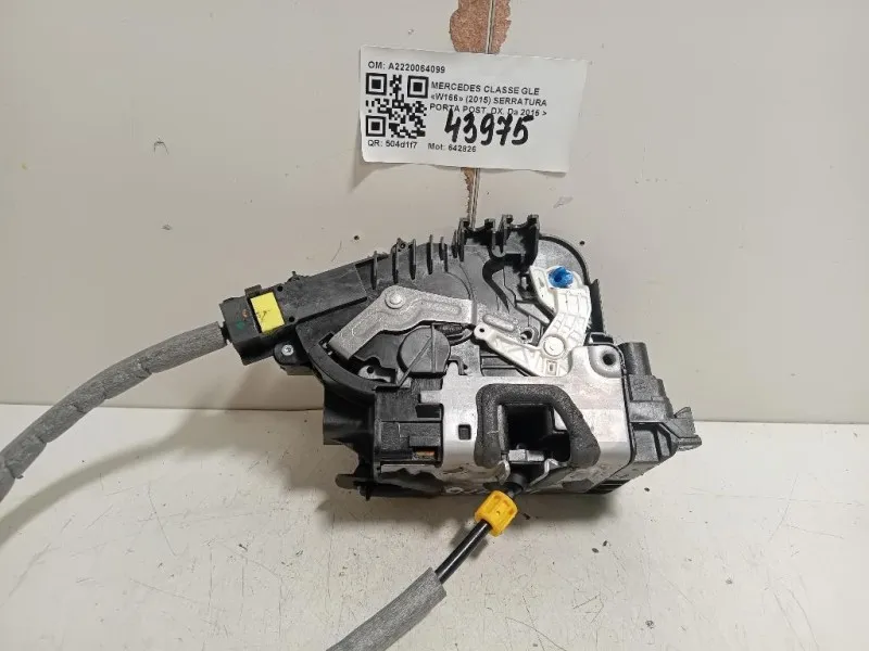 Serratura Porta POST DX A2220064099 Mercedes Classe GLE W166 2015