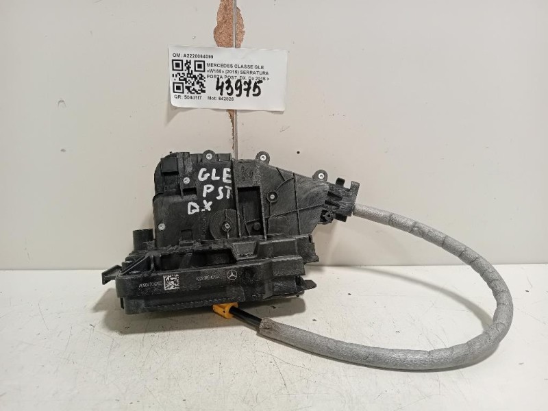 Serratura Porta POST DX A2220064099 Mercedes Classe GLE W166 2015
