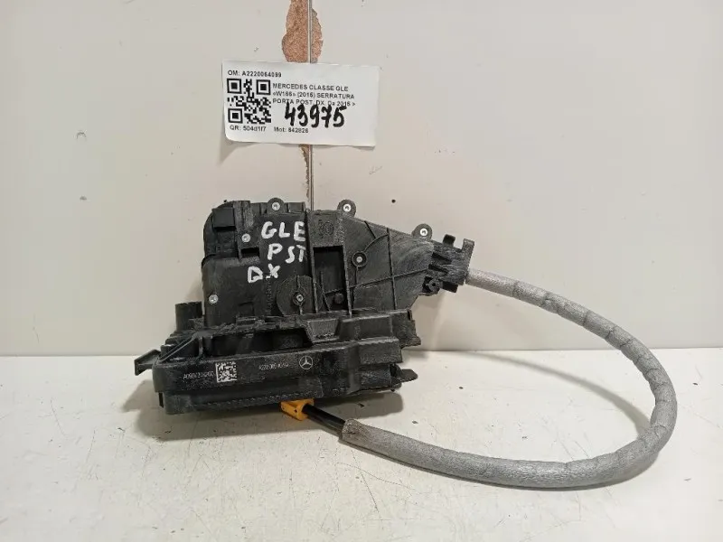 Serratura Porta POST DX A2220064099 Mercedes Classe GLE W166 2015