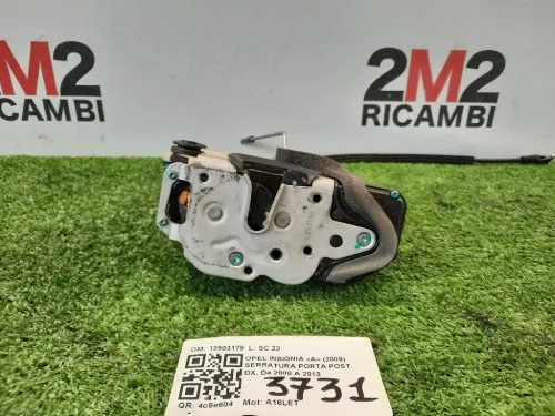 Serratura Porta POST DX 13503178 Opel Insignia A 2009
