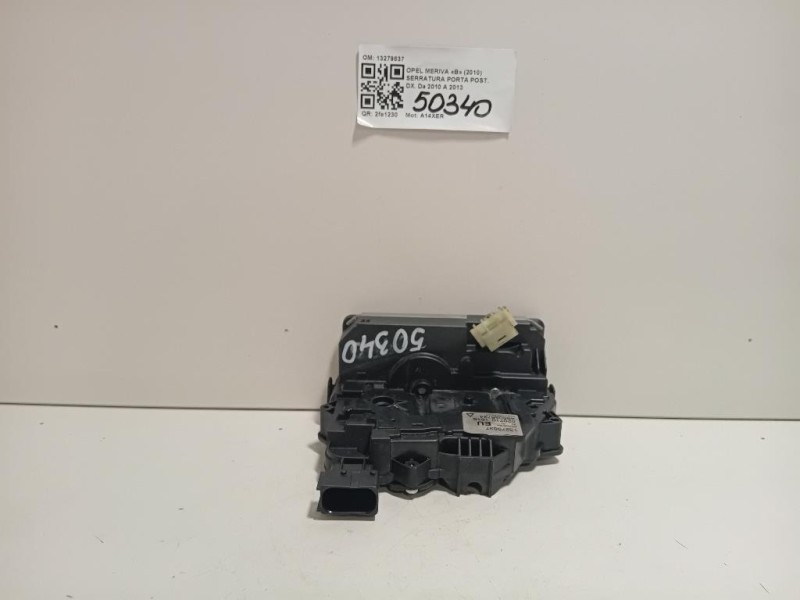 Serratura Porta POST DX 13279837 Opel Meriva B 2010