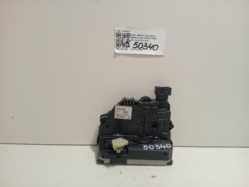 Serratura Porta POST DX 13279837 Opel Meriva B 2010
