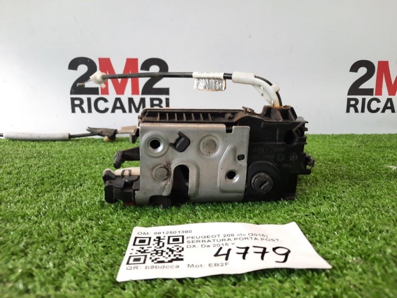 Serratura Porta POST DX 9812501380 Peugeot 208 I 2015