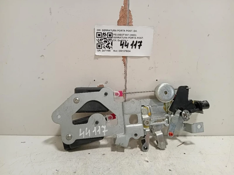 Serratura Porta POST DX SERRATURA PORTA POST DX Peugeot 807 2003