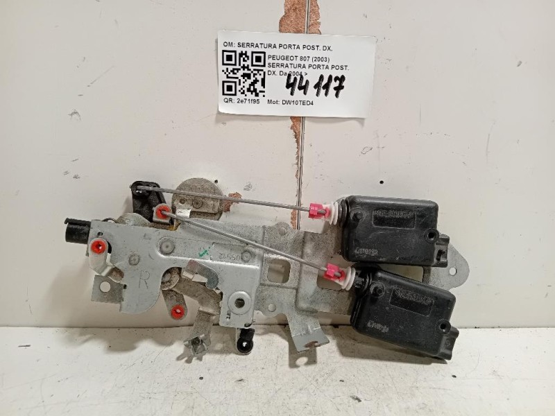 Serratura Porta POST DX SERRATURA PORTA POST DX Peugeot 807 2003