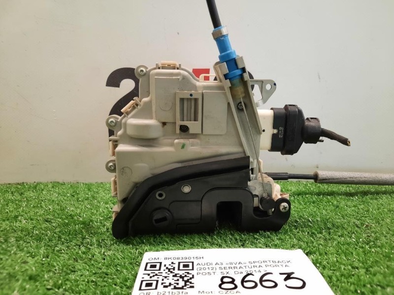 Serratura Porta POST SX 8K0839015H Audi A3 8VA Sportback 2012