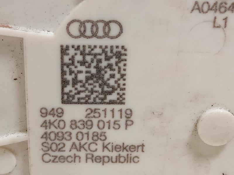 Serratura Porta POST SX 4K0 839 015 P Audi A6 4a5c8 Avant 2018