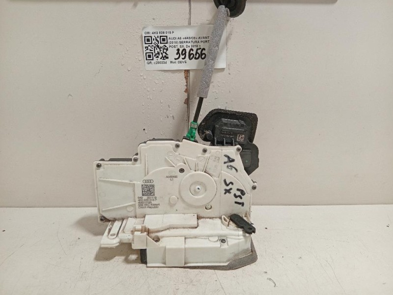 Serratura Porta POST SX 4K0 839 015 P Audi A6 4a5c8 Avant 2018