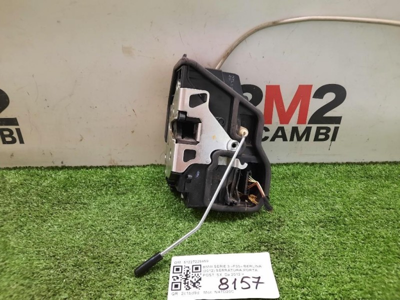 Serratura Porta POST SX 51227229459 Bmw Serie 3 F30 Berlina 2012