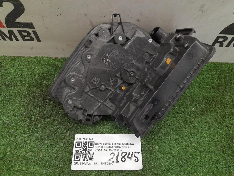 Serratura Porta POST SX 7281943 Bmw Serie 5 F10 Berlina 2010