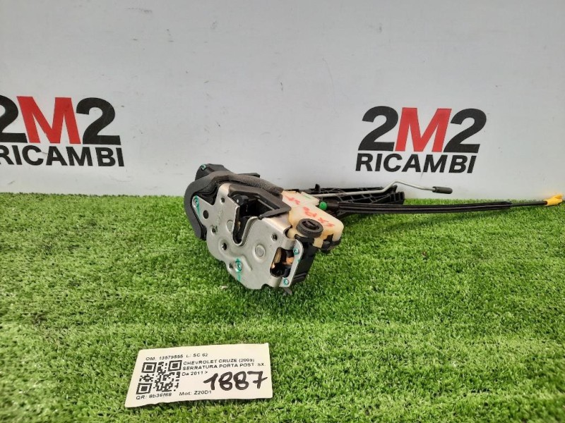 Serratura Porta POST SX 13579555 Chevrolet Cruze 2009