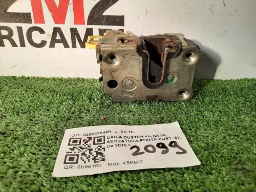 Serratura Porta POST SX 825037649R Dacia Duster I 2014