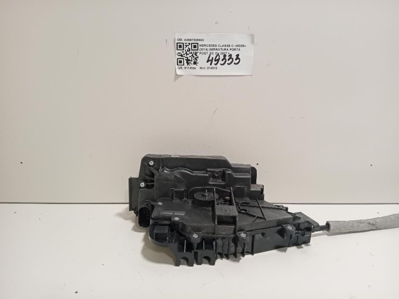 Serratura Porta POST SX A0997309600 Mercedes Classe C W205 2014
