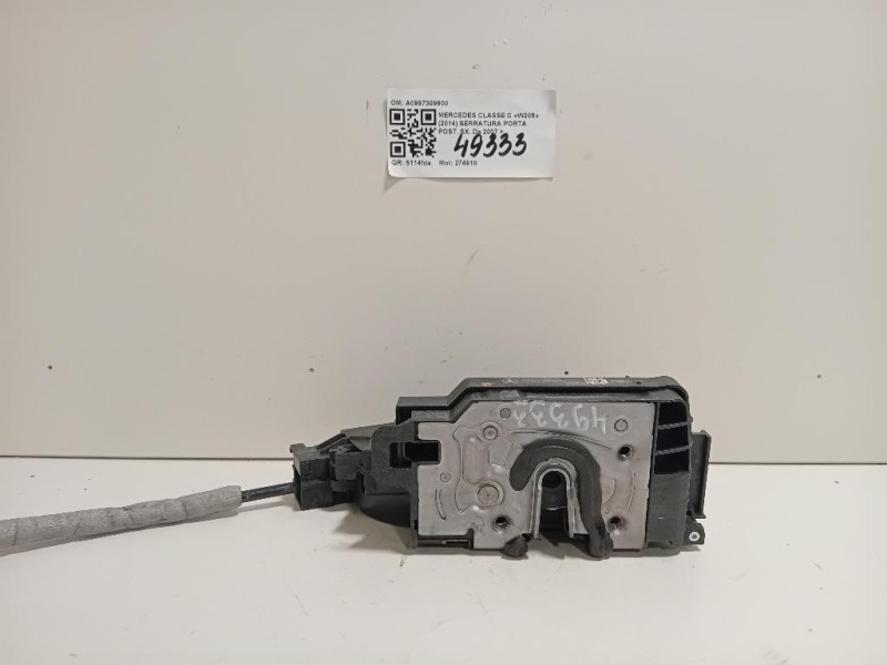 Serratura Porta POST SX A0997309600 Mercedes Classe C W205 2014