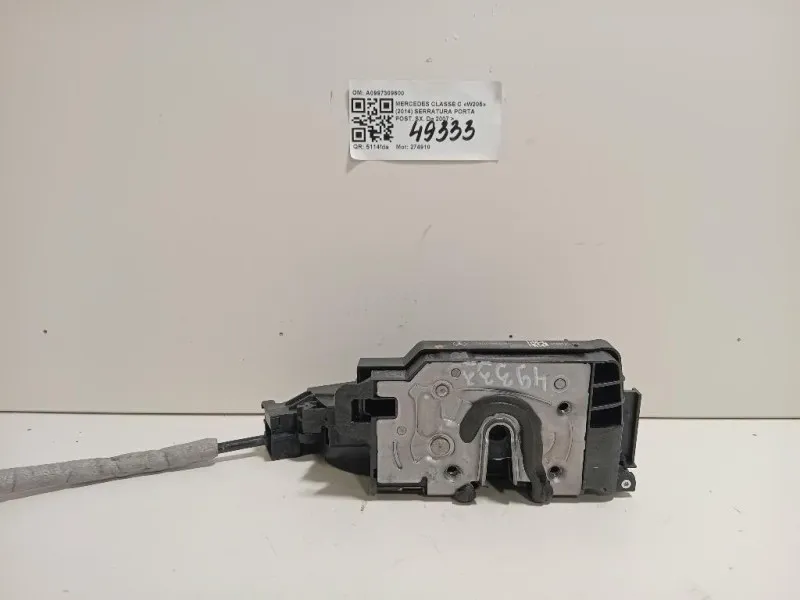 Serratura Porta POST SX A0997309600 Mercedes Classe C W205 2014
