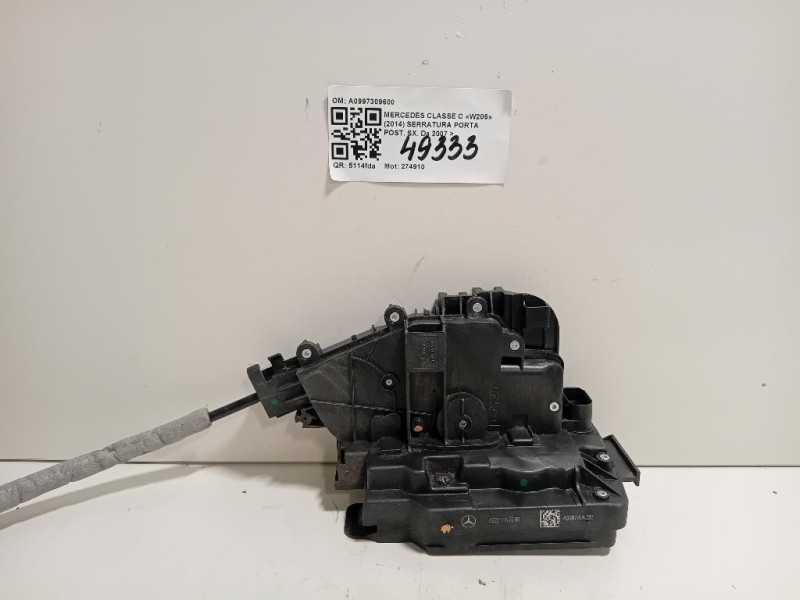 Serratura Porta POST SX A0997309600 Mercedes Classe C W205 2014