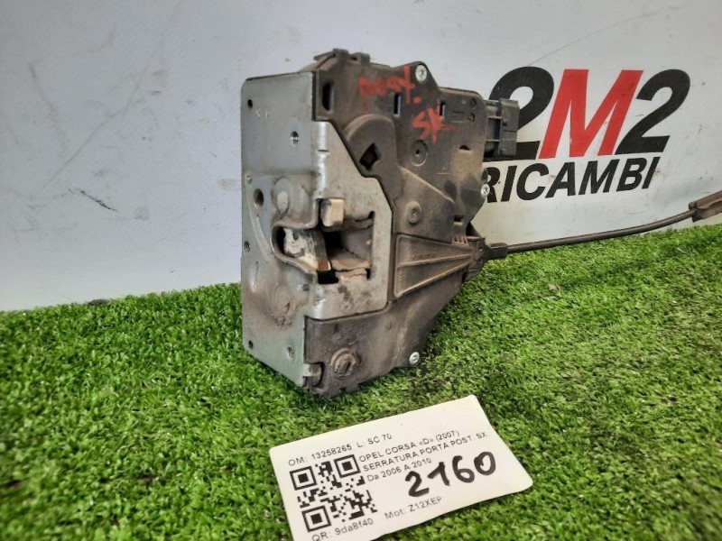 Serratura Porta POST SX 13258265 Opel Corsa D 2007