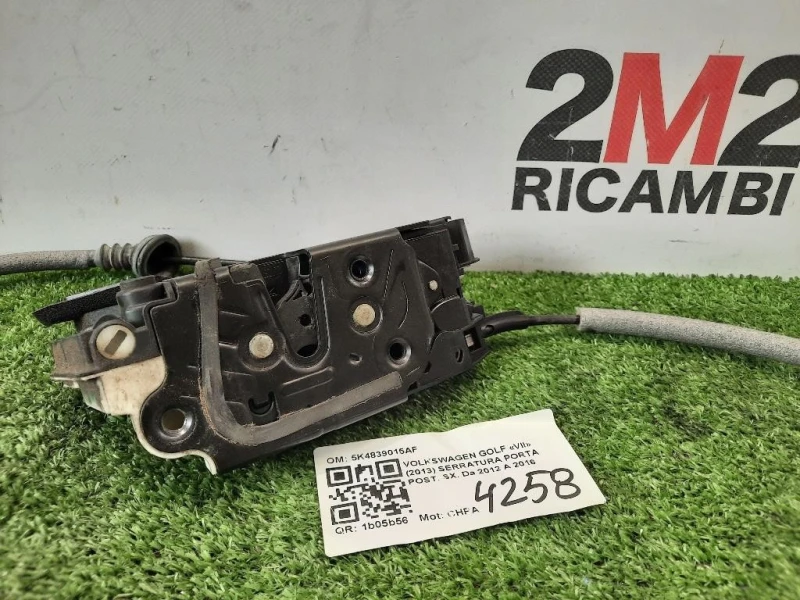 Serratura Porta POST SX 5K4839015AF Volkswagen GOLF VII 2013