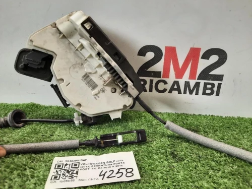 Serratura Porta POST SX 5K4839015AF Volkswagen GOLF VII 2013